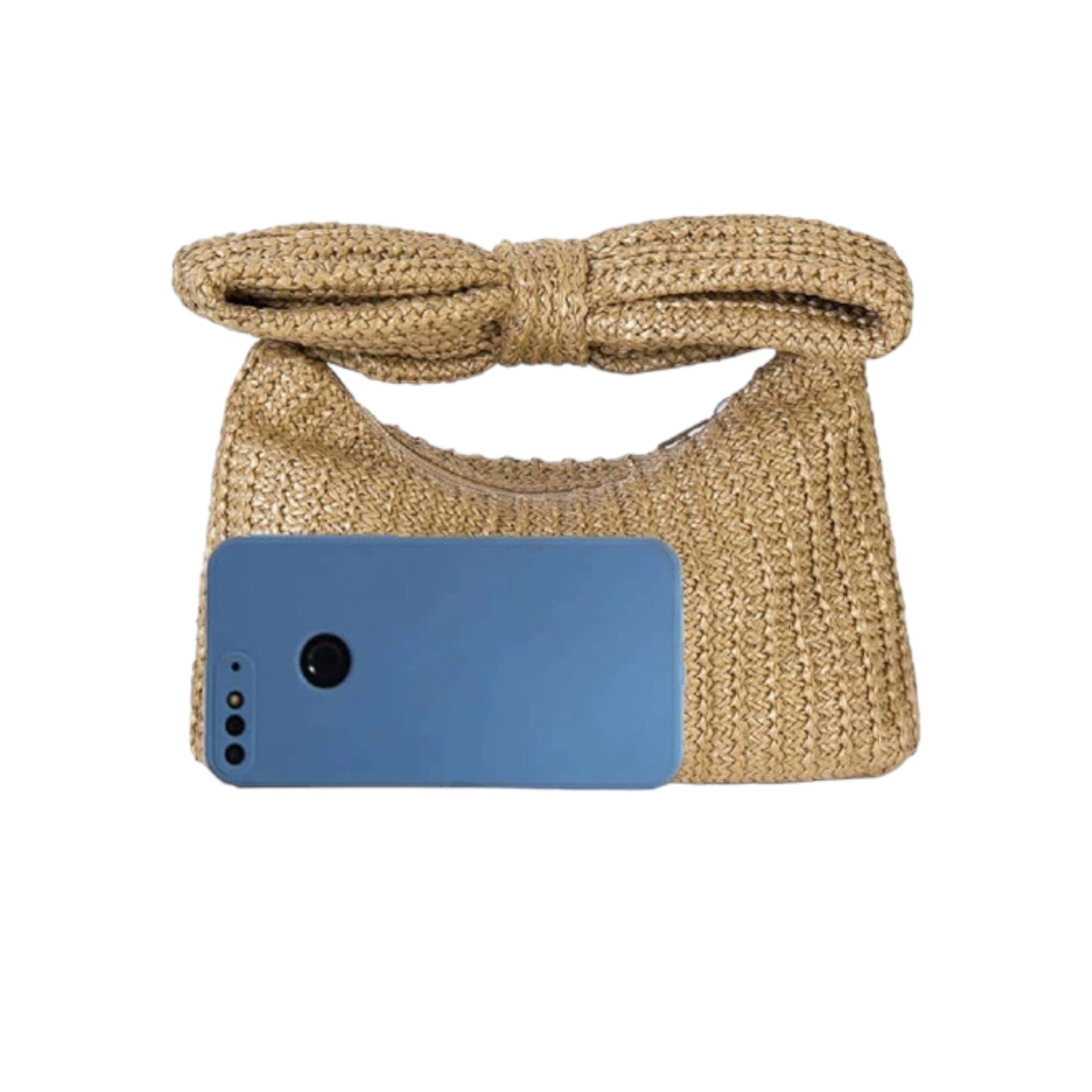 Bow Straw Clutch Handbag - Whimsy & Wonder Boutique