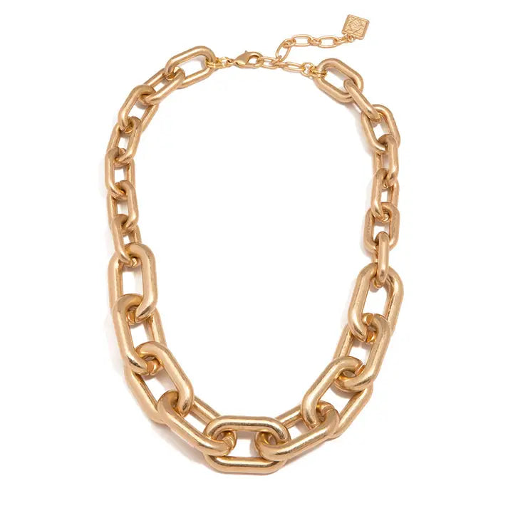 Chunky Cable Link Collar Necklace