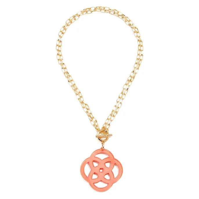 Bisque Clover Pendant Necklace Whimsy & Wonder Boutique, LLC