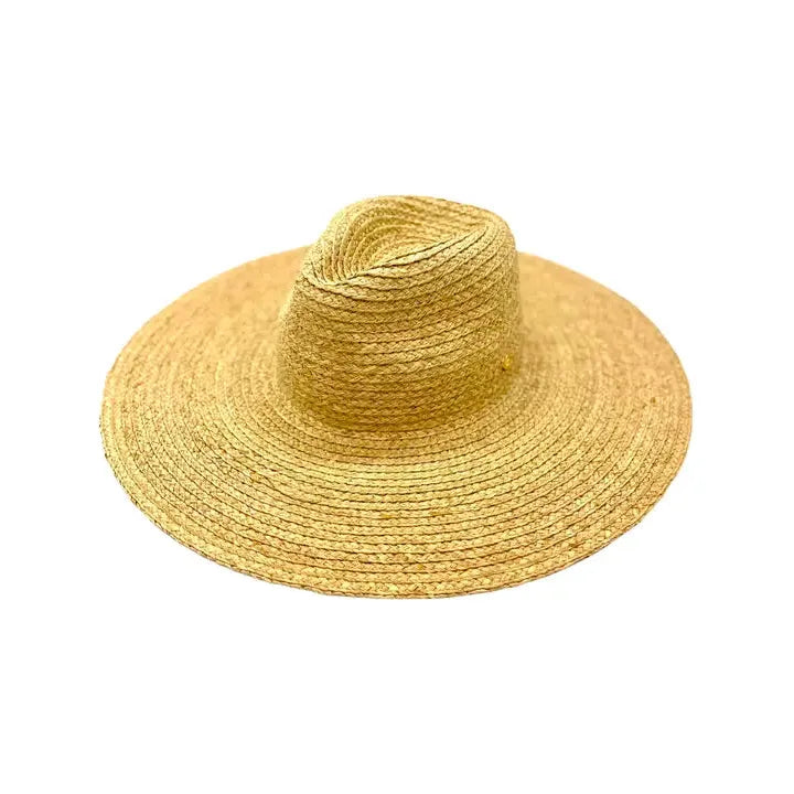 Tan Raffia Fedora Hat Whimsy & Wonder Boutique