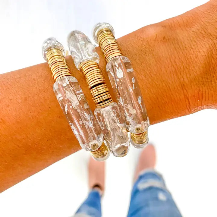 Chunky Acrylic Tube Bracelet