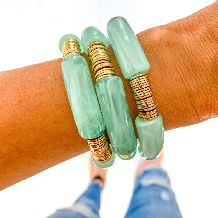 Chunky Acrylic Tube Bracelet