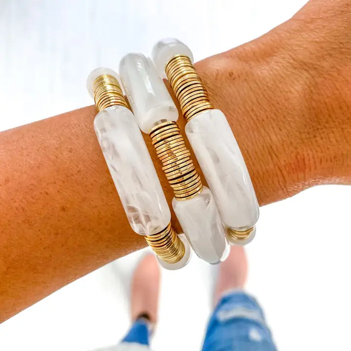 Chunky Acrylic Tube Bracelet