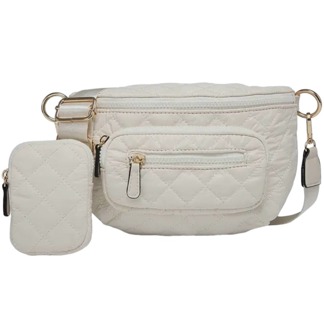 Arianna Quilted Nylon Belt Bag