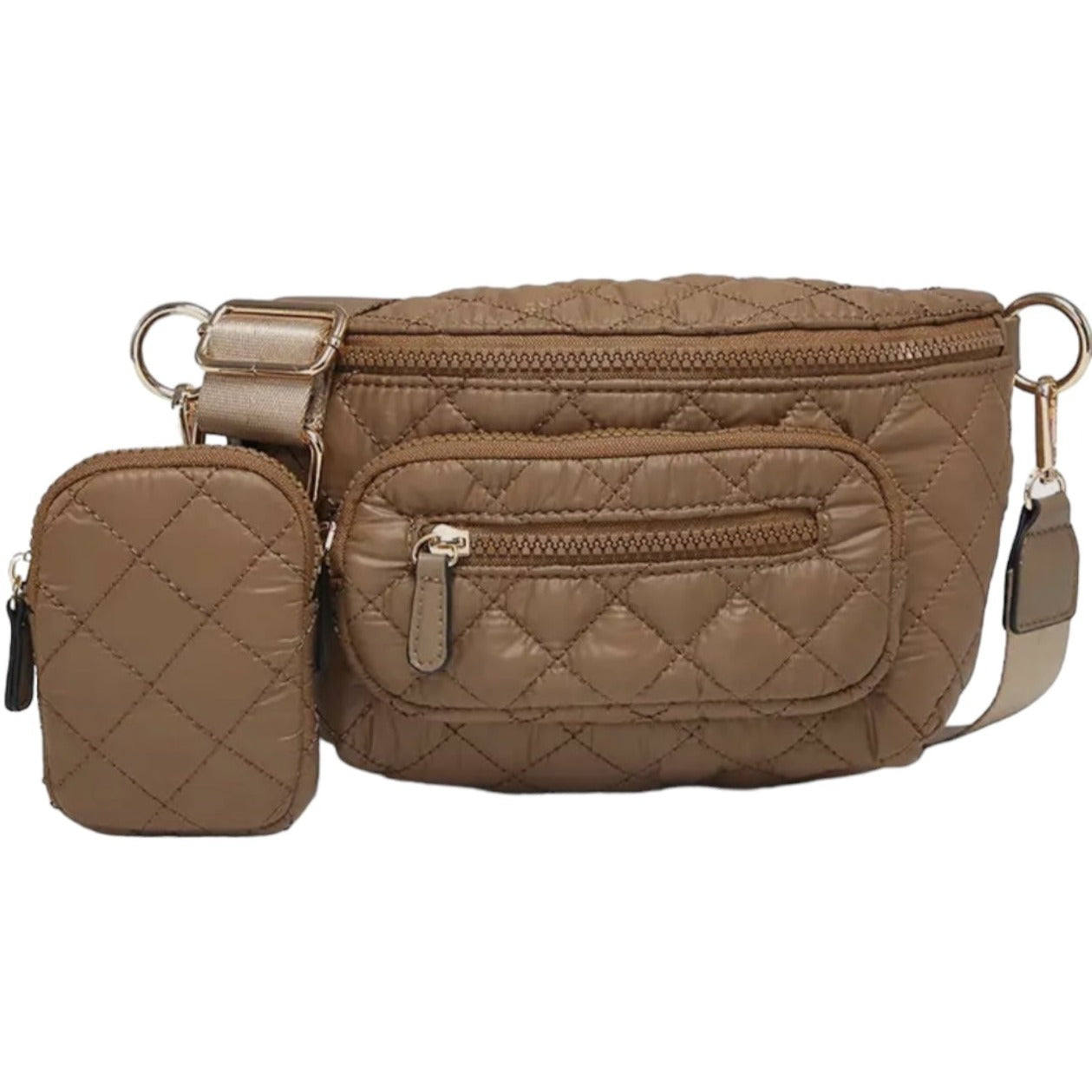 Arianna Quilted Nylon Belt Bag