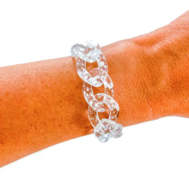 Chunky Acrylic Chain Link Bracelet