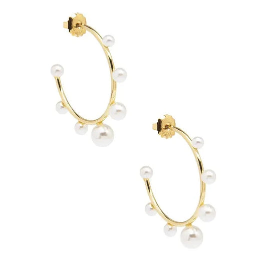 Pearl Hoop Earring